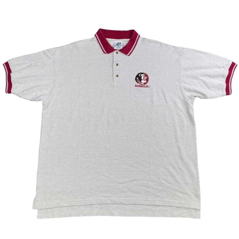 Florida State Seminoles Polo Shirt‎ XXL Dynasty Vintage FSU Logo NCAA